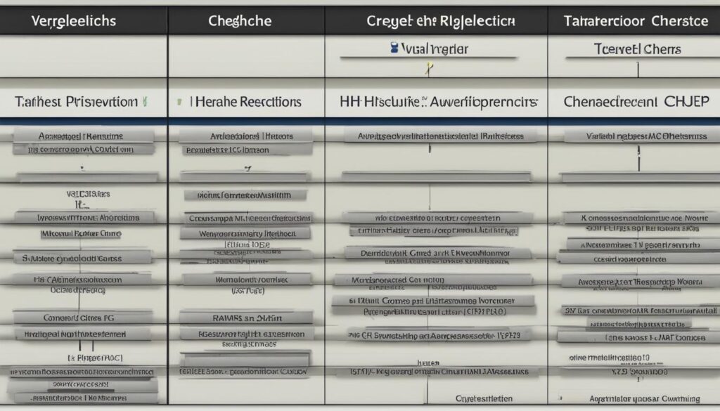 Comparativa de características