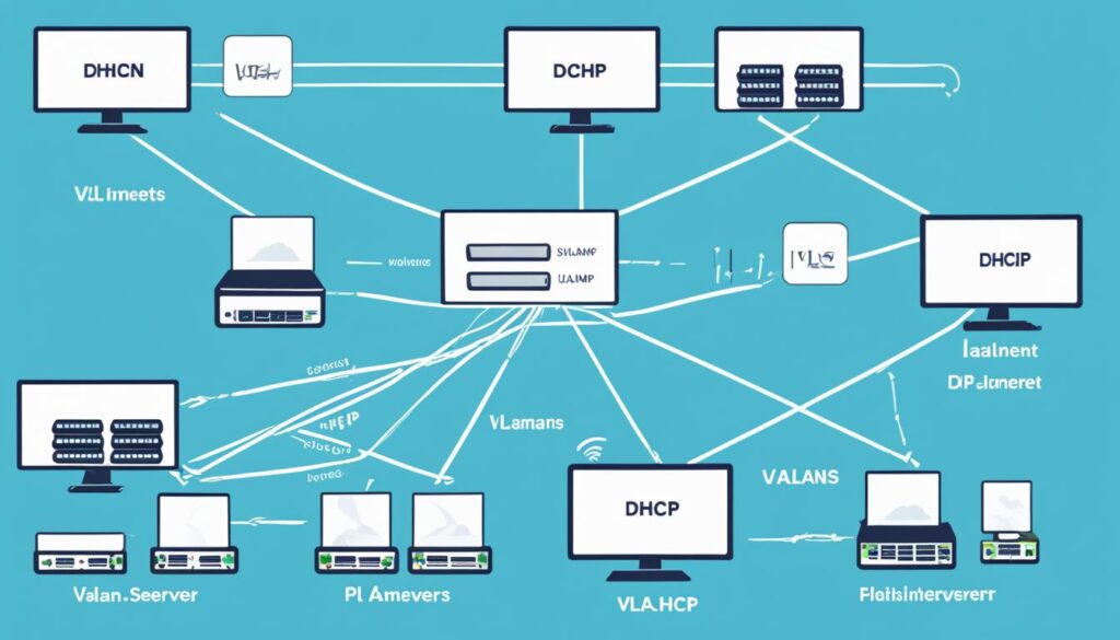 configuración eficiente de thcp con VLANs