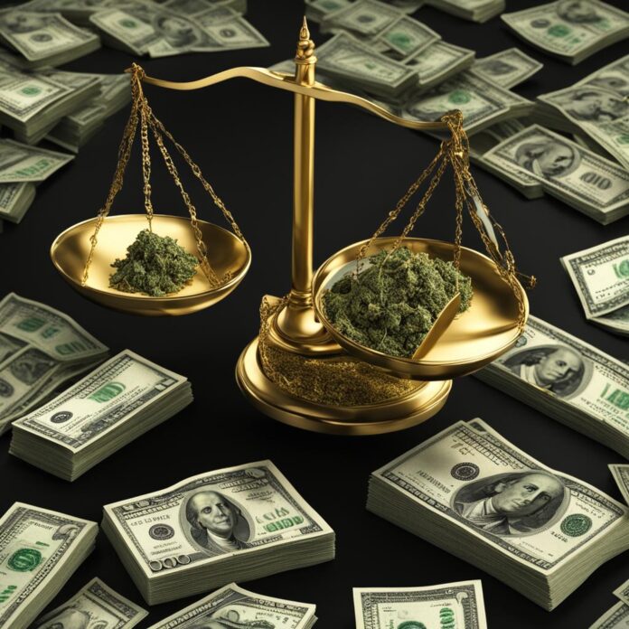 how much is ounce of weed